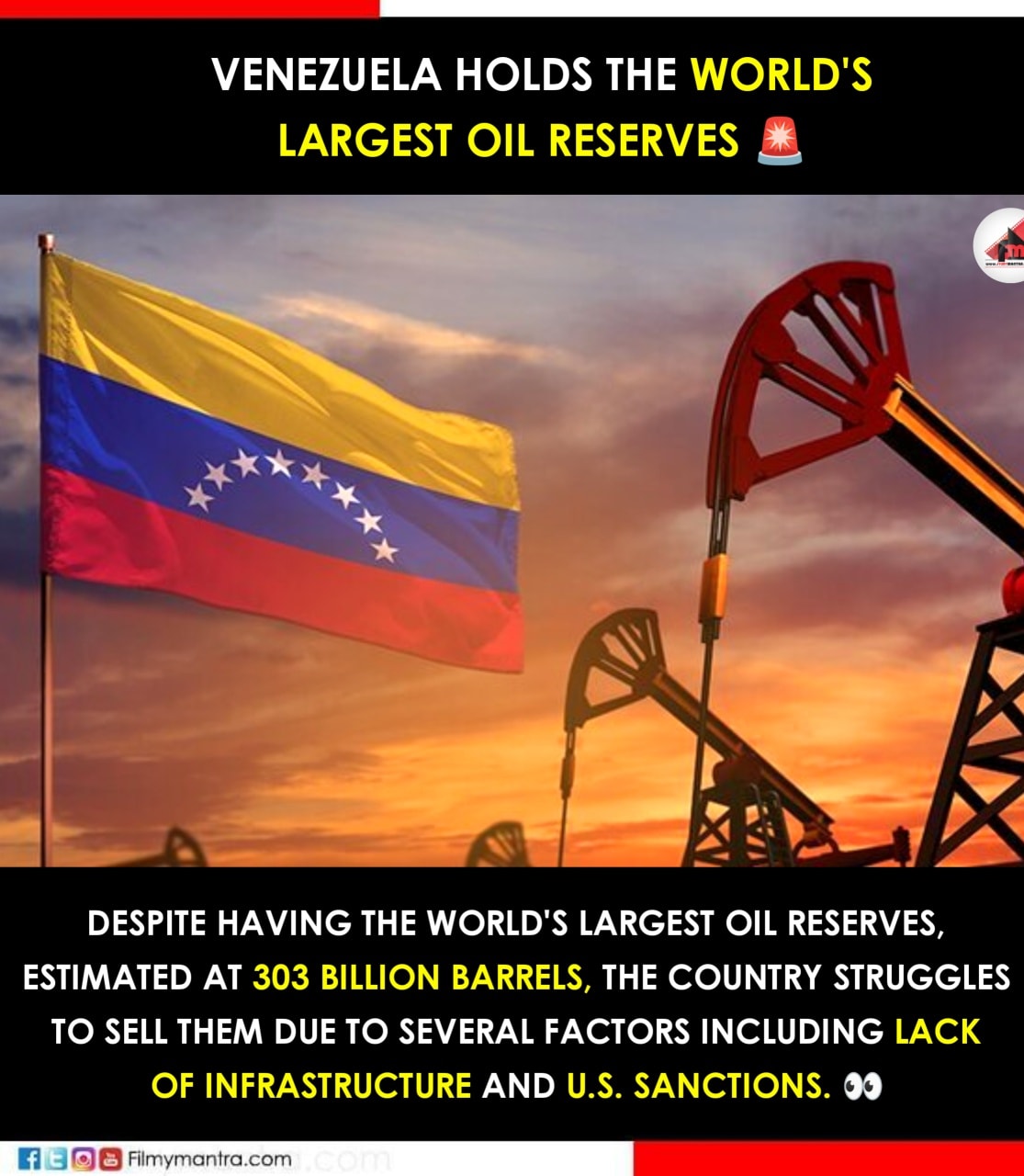 Filmymantra.com - Venezuela Has World's Largest Oil Reserves 🚨 | Facebook