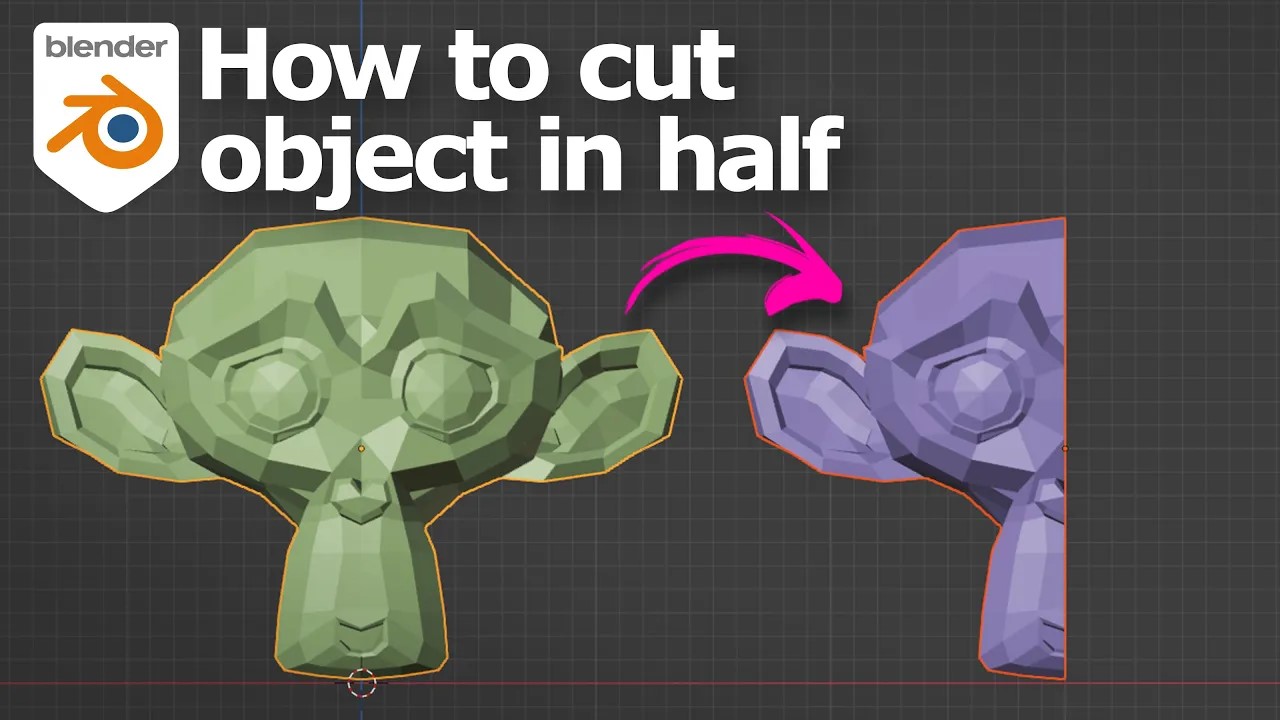 Blender Tutorial | Blender how to cut an object in half | Facebook