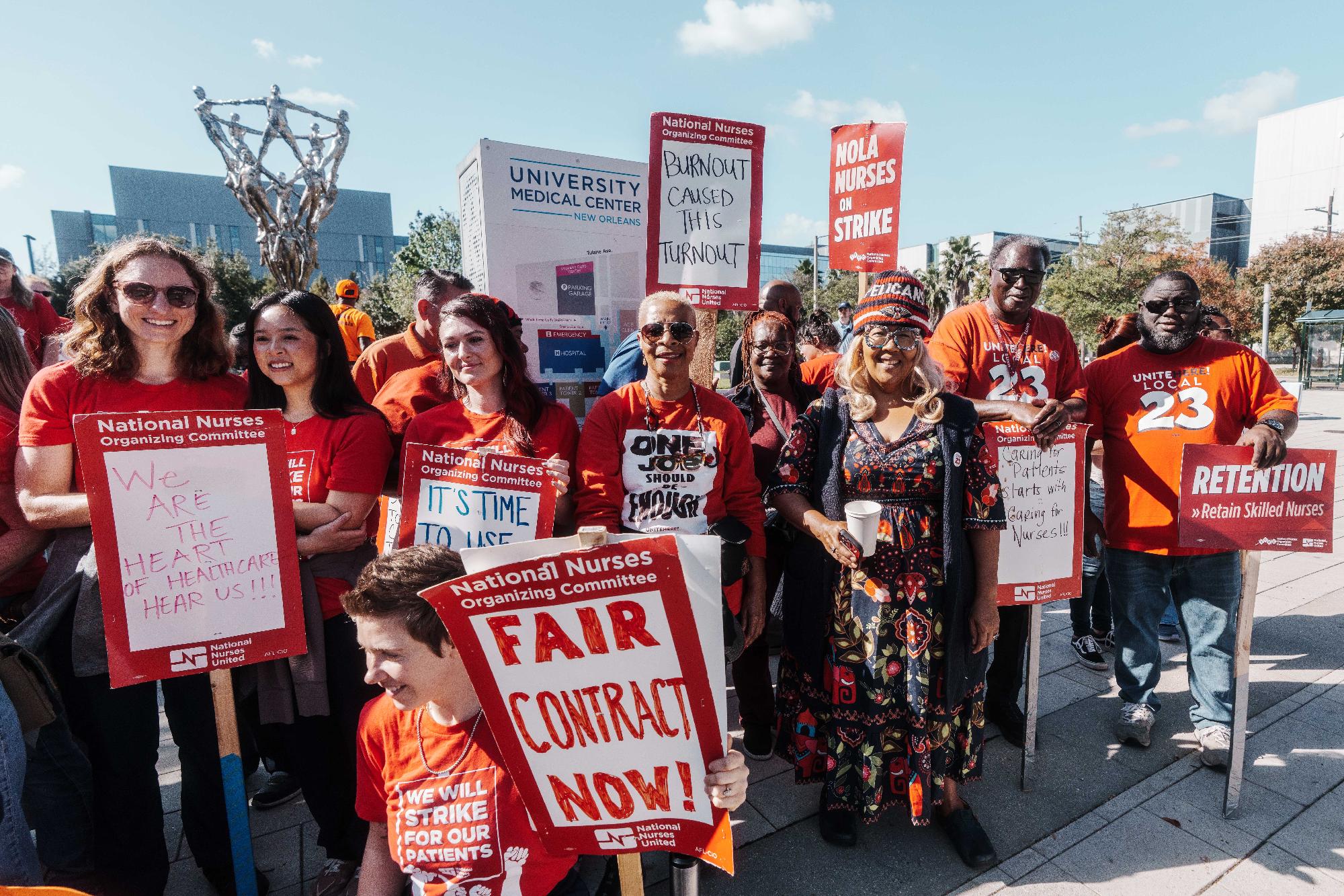Nurses are on the strike line for... - National Nurses United | Facebook