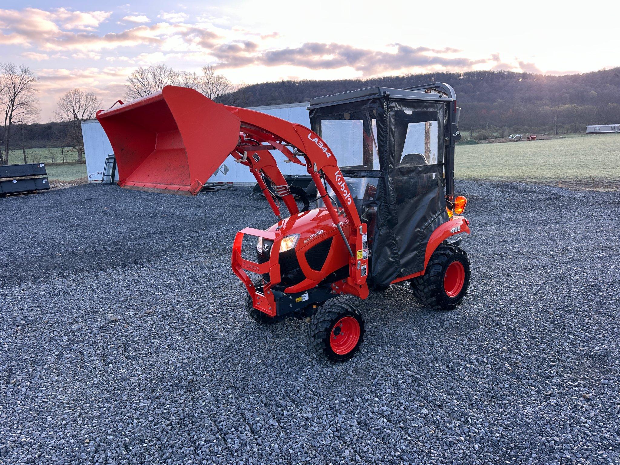 2021 Kubota BX2380 Sub Compact Tractor Loader With Cab 4X4 Only 105 ...