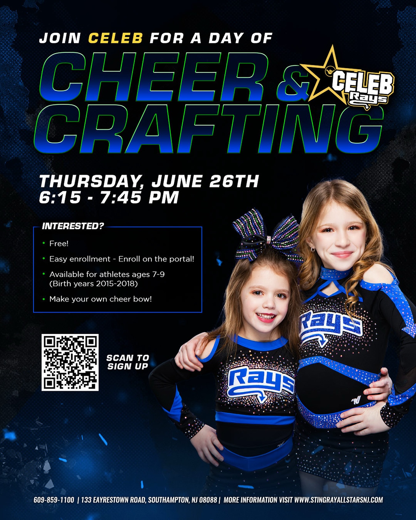 The Stingray - Join us for our first ever cheer practice & bow-making ...