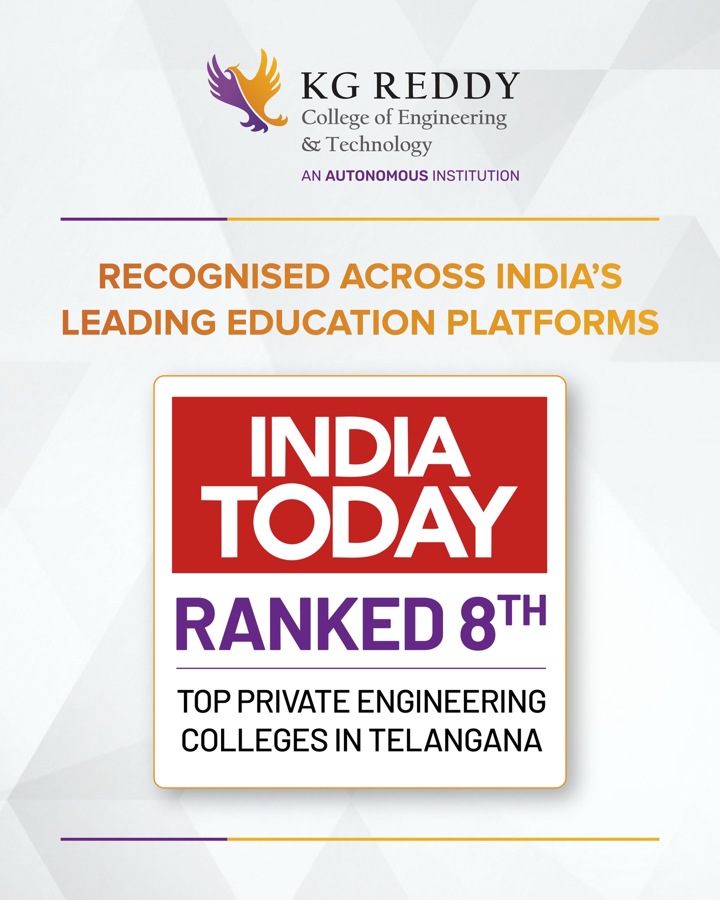 KG Reddy College Of Engineering & Technology | Hyderabad