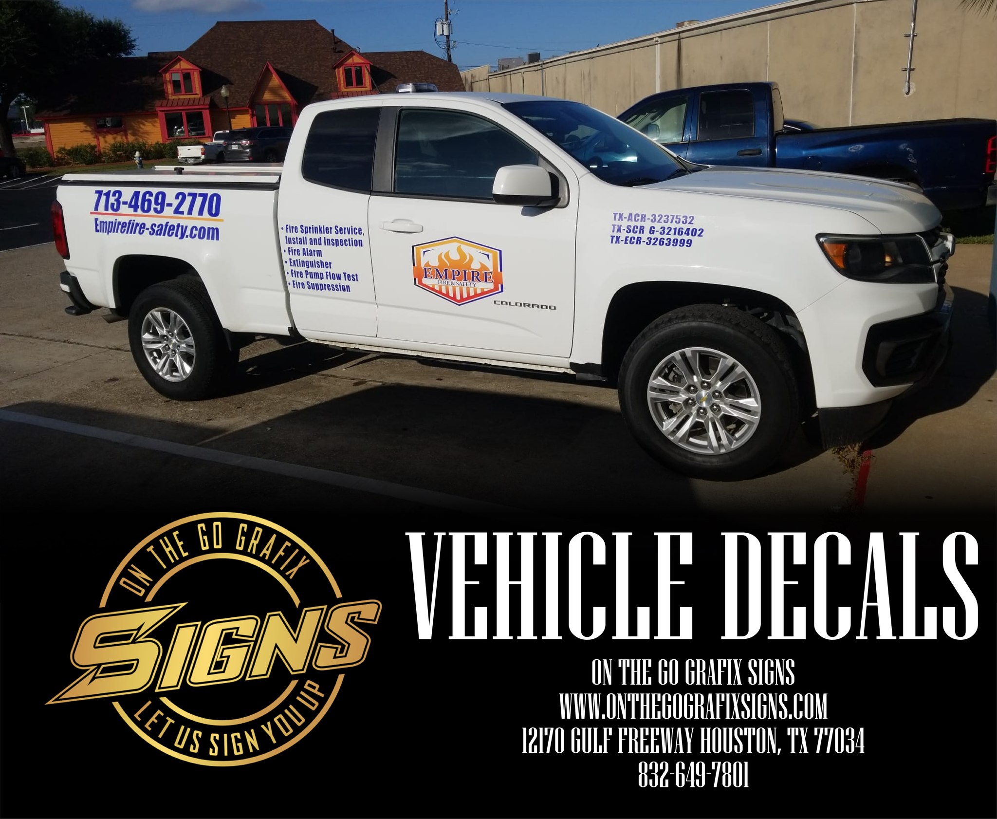 On - Vehicle Decals!! . We are located at 12170 Gulf Fwy, Houston, TX ...