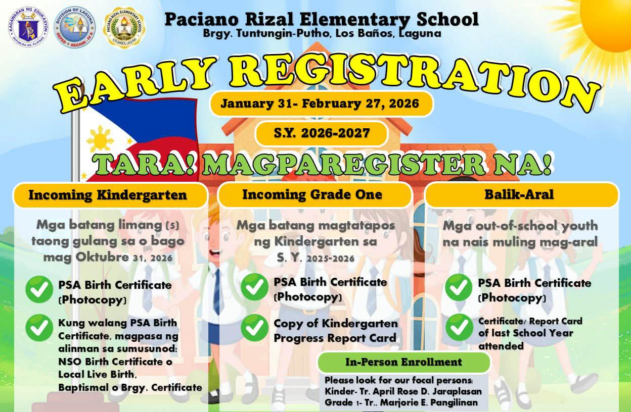 DepEd - EARLY REGISTRATION for SY 2026-2027 📢 Inaanyayahan po ang lahat ...