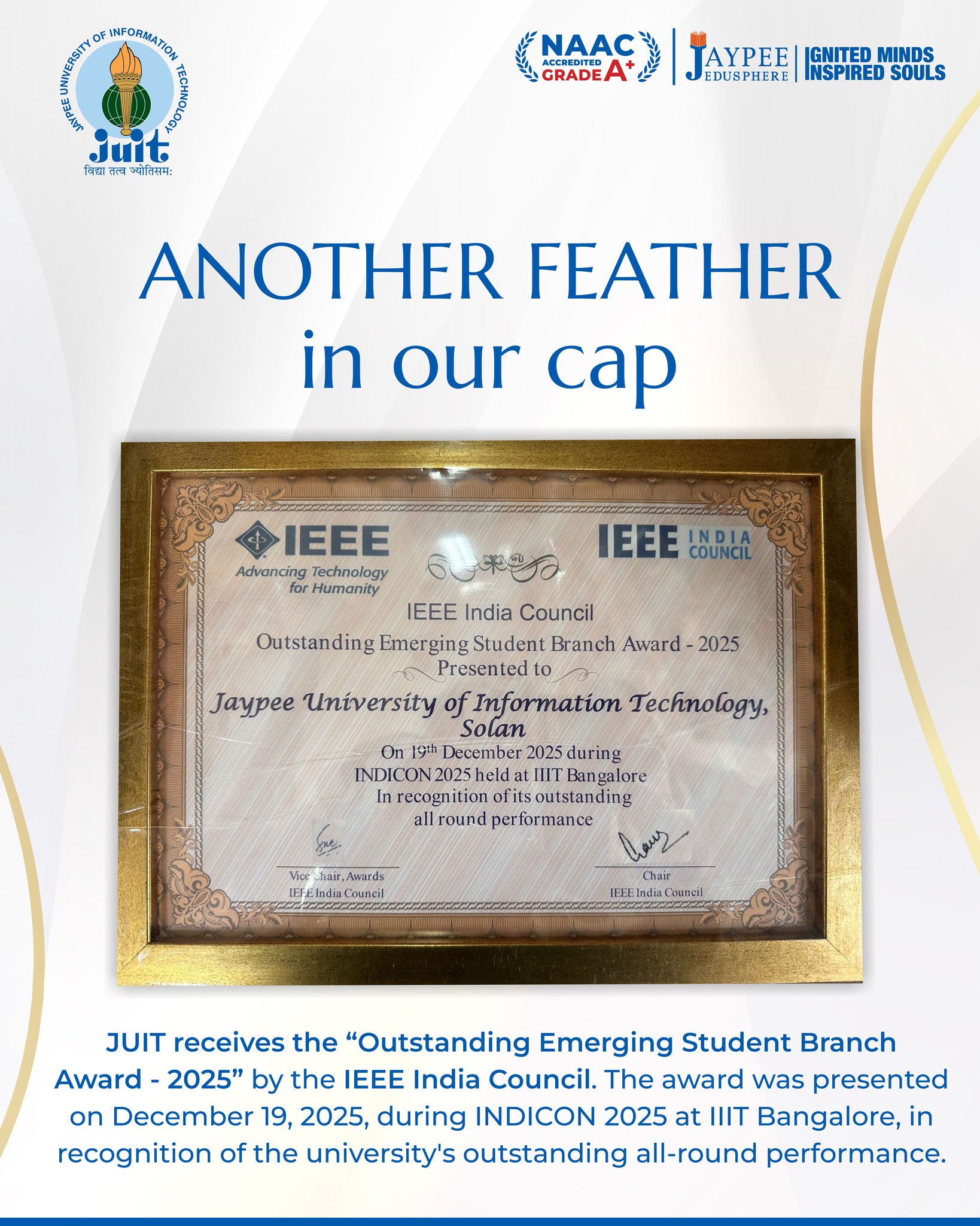 🏆... - Jaypee University of Information Technology, Solan | Facebook