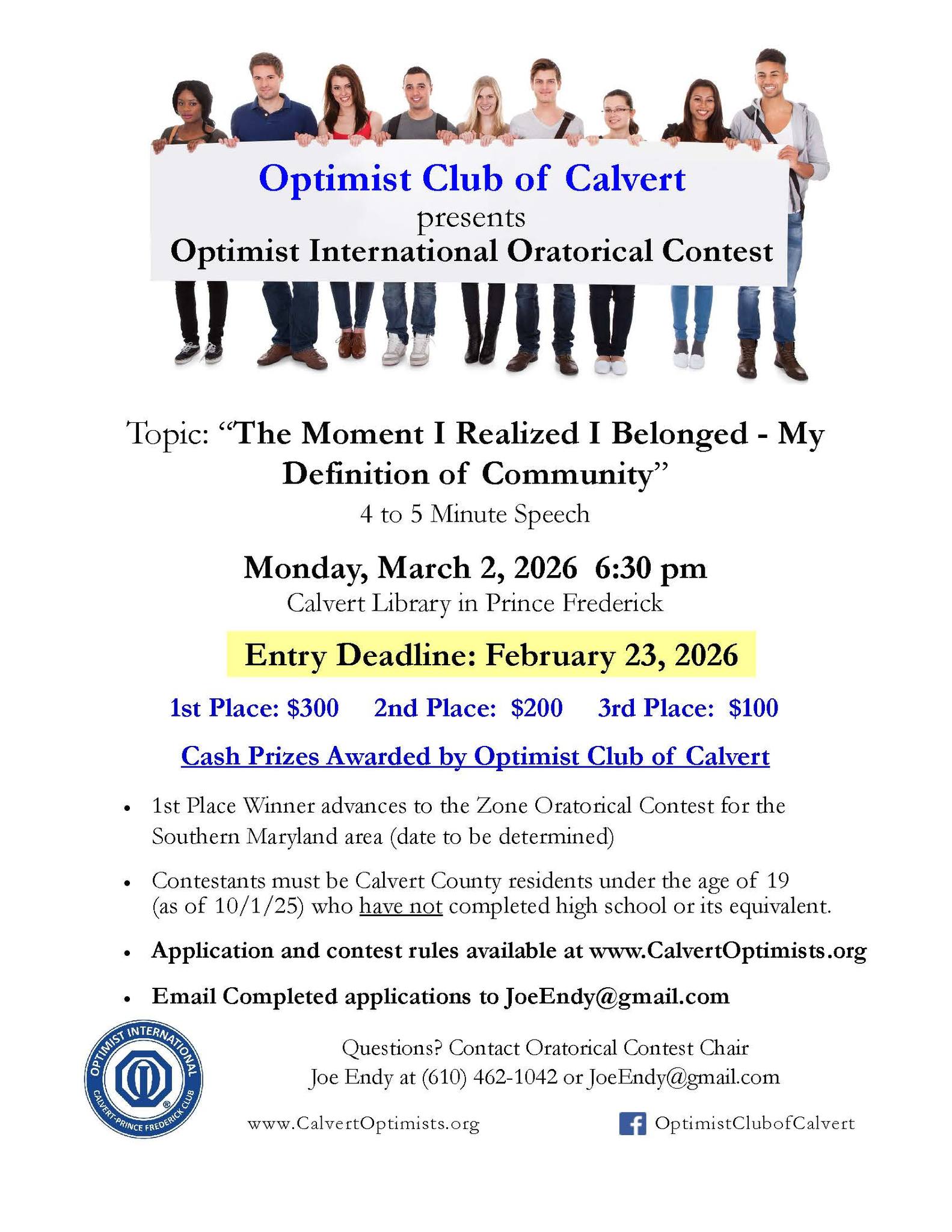 We're excited for the 2025-2026... - Optimist Club of Calvert | Facebook
