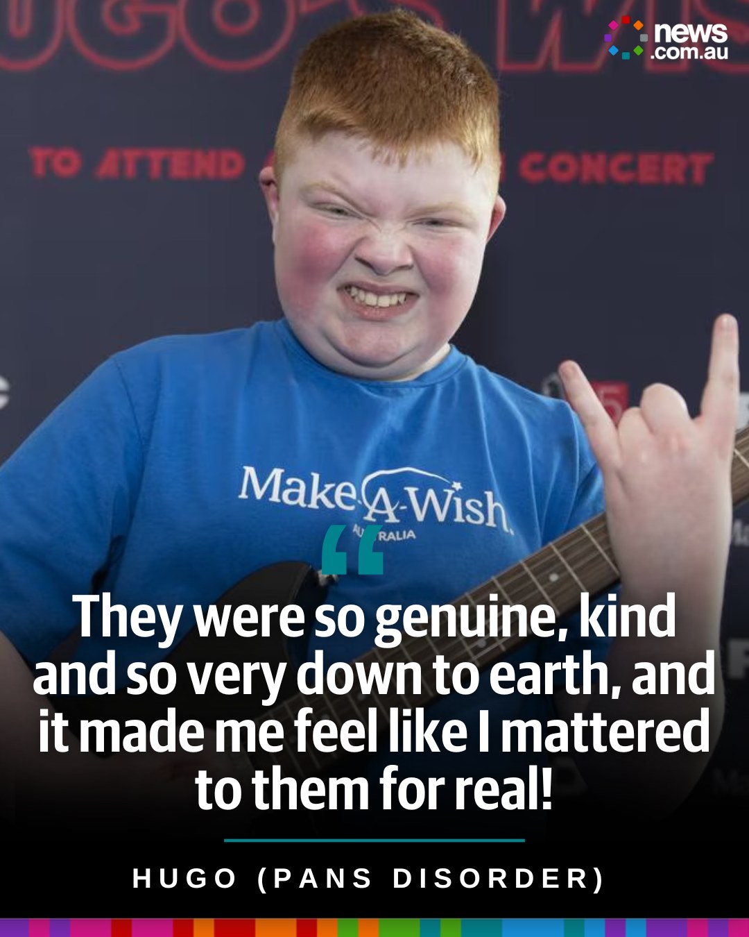 News.com.au - A sick 12-year-old boy's Metallica wish just came true. 💖 ...
