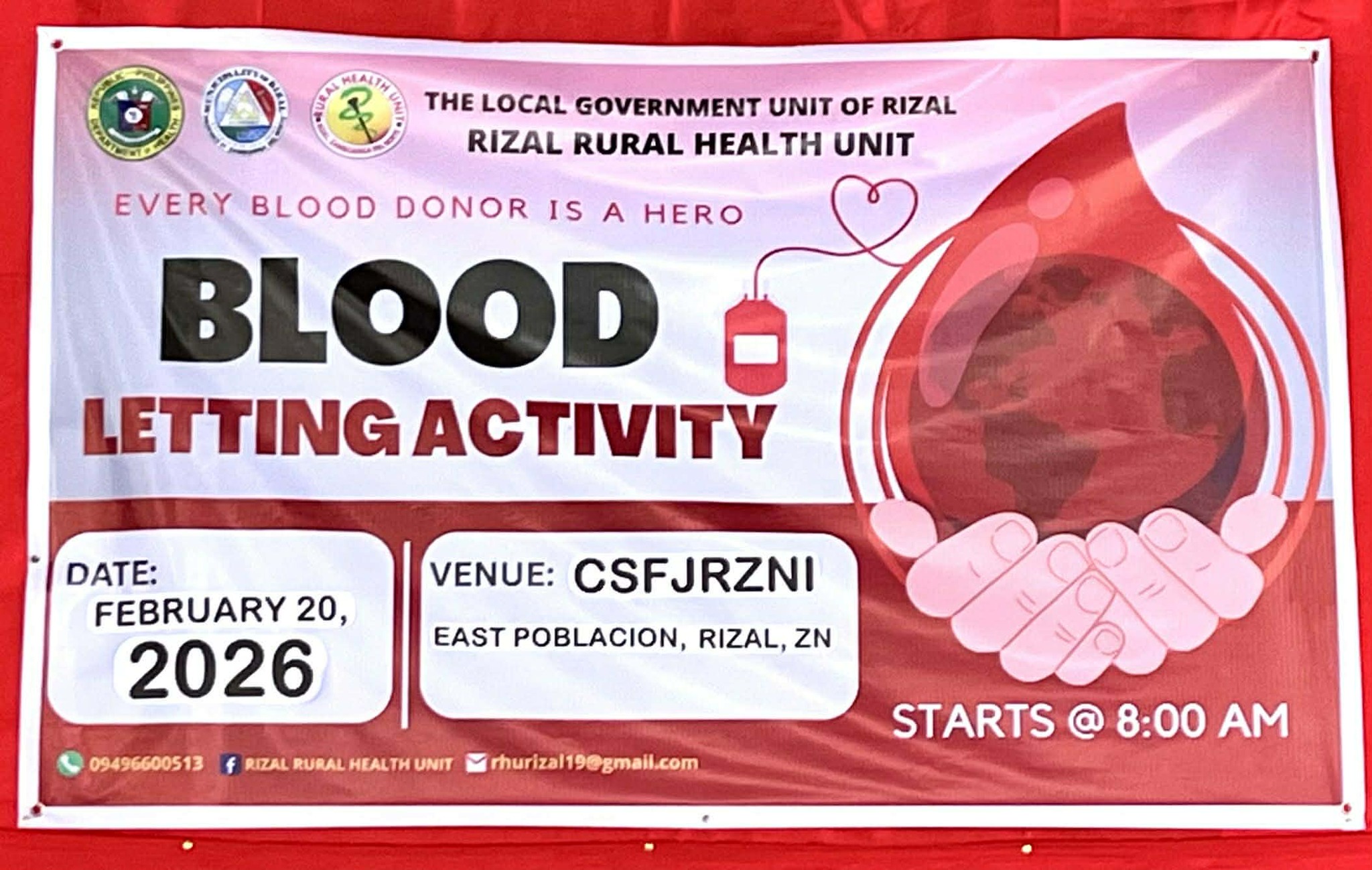 BLOOD LETTING ACTIVITY | LGU RIZAL... - Municipality of Rizal | Facebook