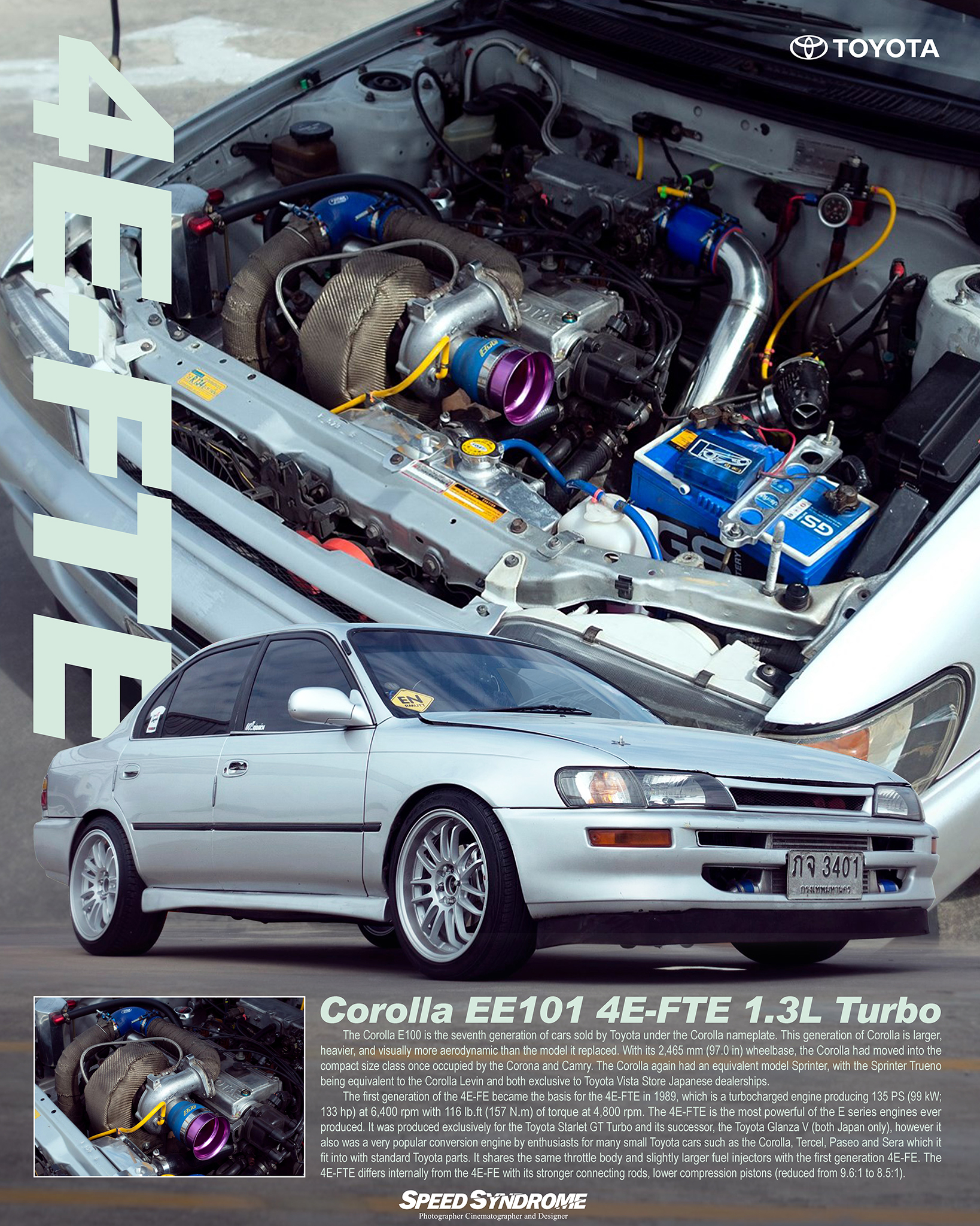 SpeedSyndrome - Toyota Corolla EE101 4E-FTE 1.3L Turbo... | Facebook