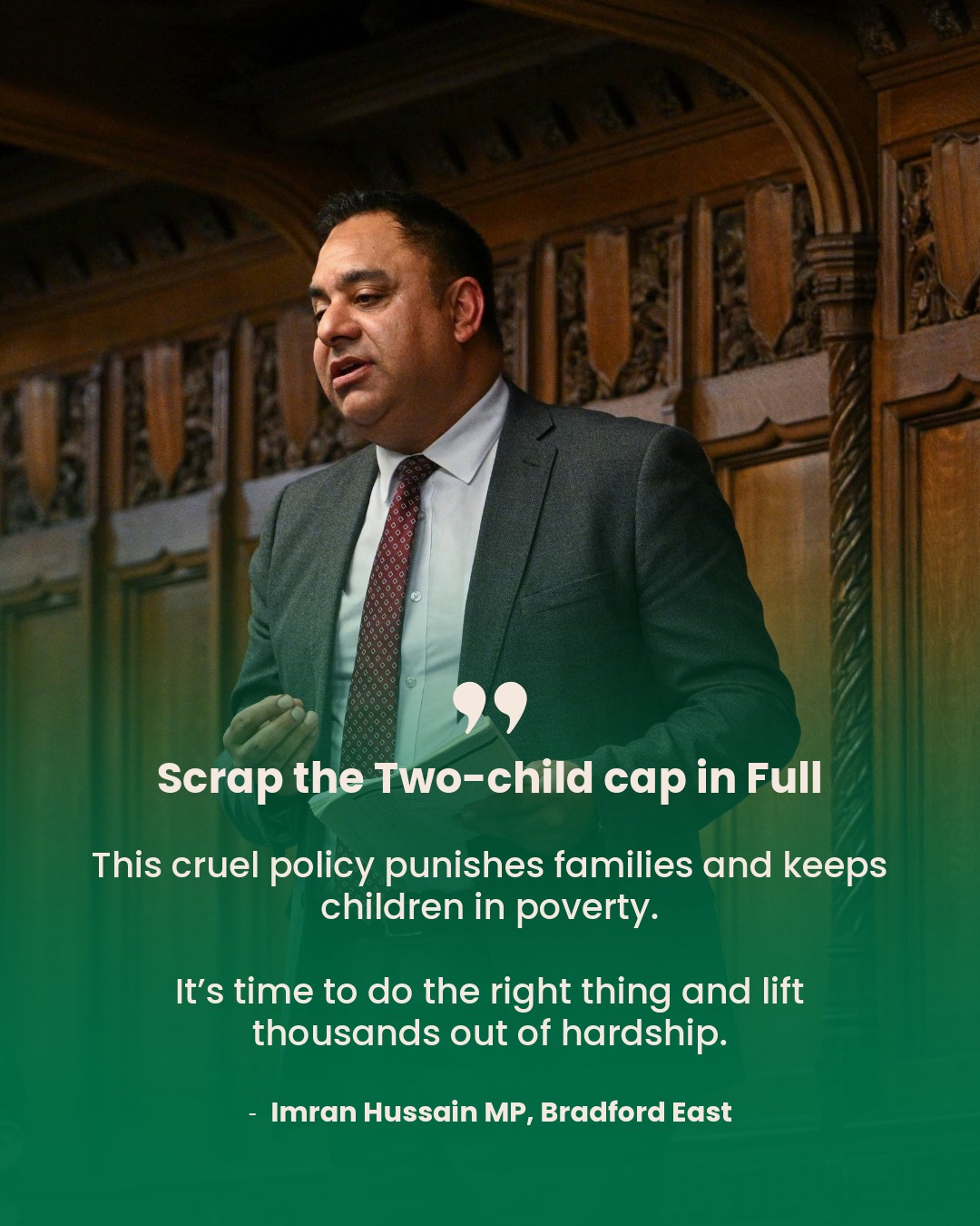 Imran - The two-child cap is one of the cruellest policies of the last ...