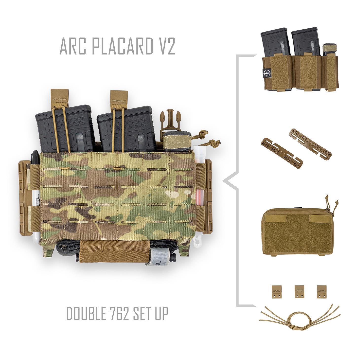 Shaw Concepts ARC V4 and Elastic Placards, ARC V2 Plate Carrier