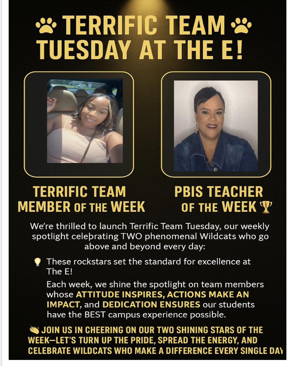 East - It’s Terrific Team Tuesday at The E! Help us celebrate this week ...