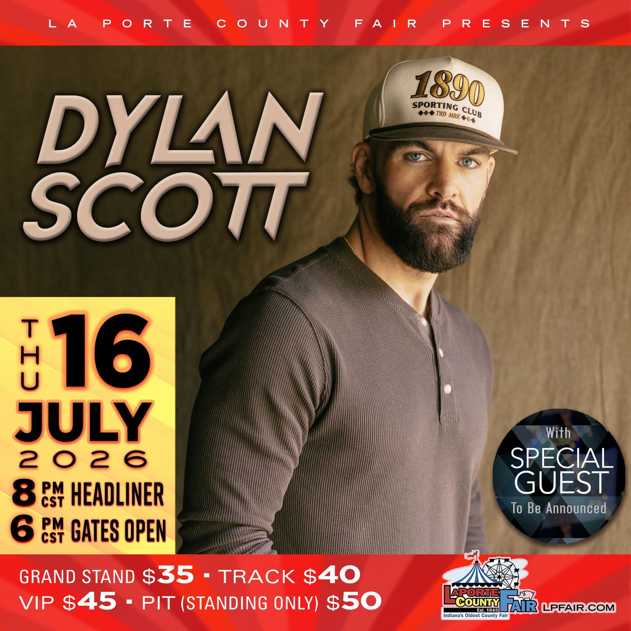 ⏰ REMINDER! ⏰ 🎟️ Tickets for Dylan... - LAPORTE COUNTY FAIR | Facebook