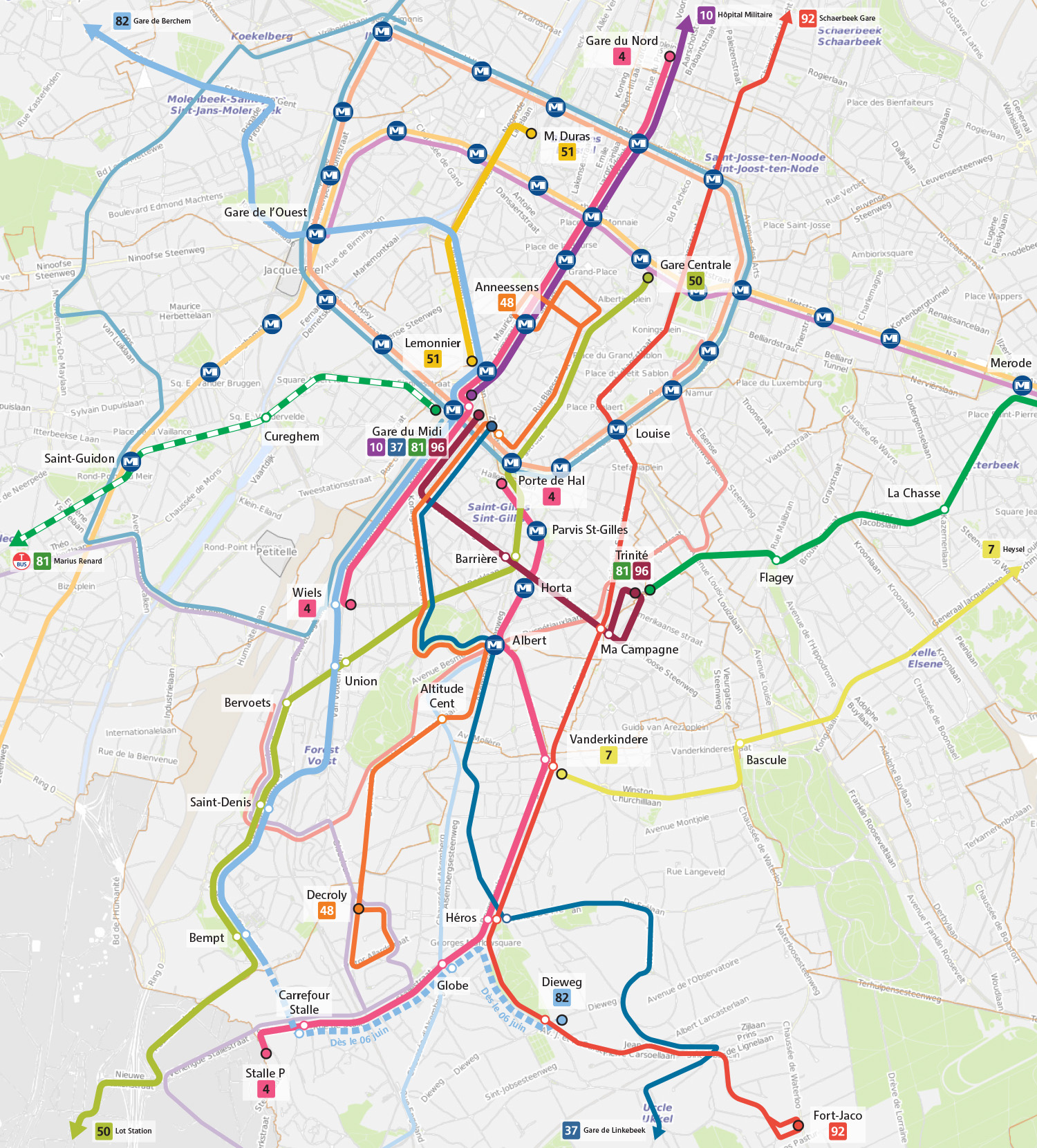 STIB - 🚧 Interruption des trams 4 et 10 🚋 À partir du 27 avril, la ...