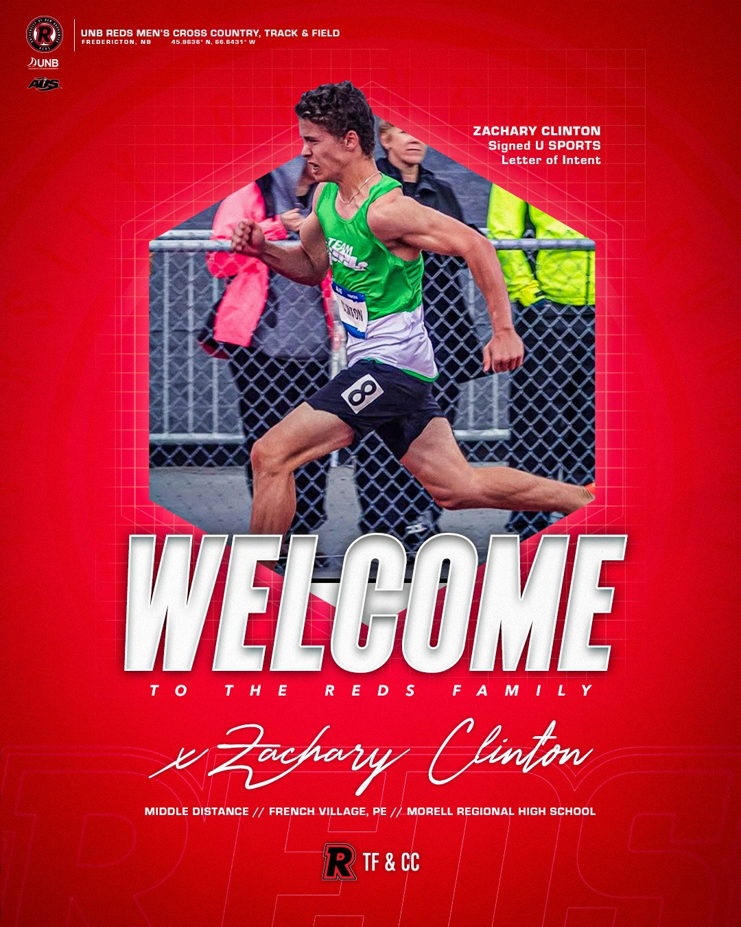 A HUGE welcome to Zachary Clinton who will be joining the REDS from ...