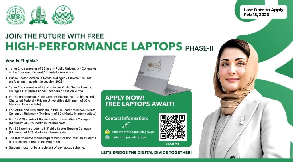🚀 CM Punjab Laptop Scheme Phase-II is here! Eligible students from ...