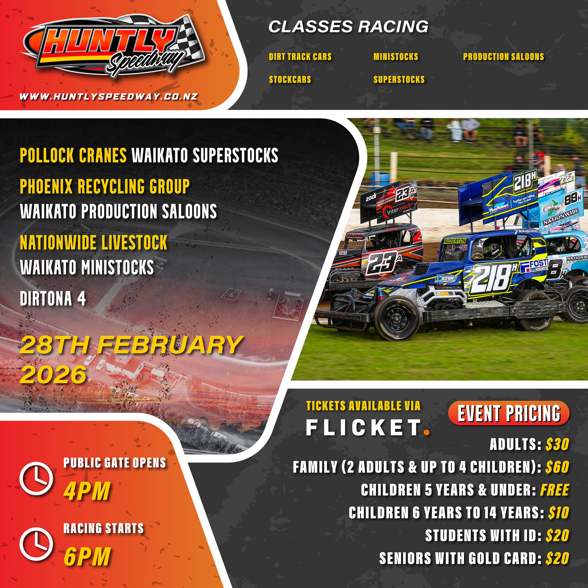 Huntly Speedway - Stockcars