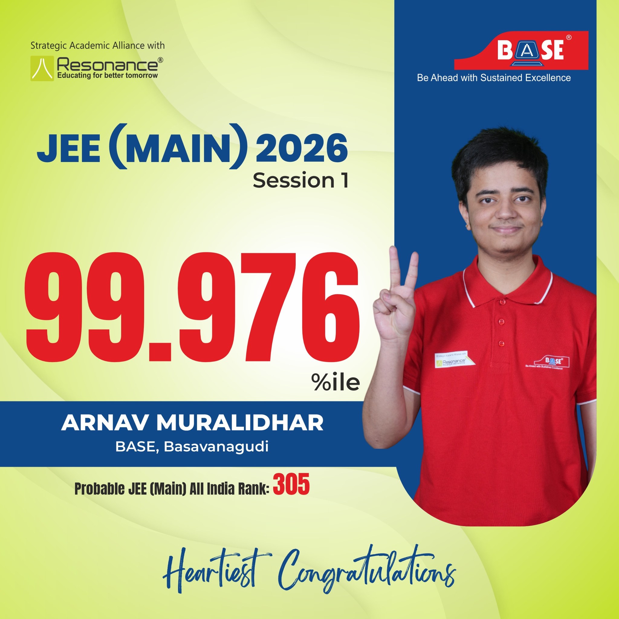 BASE Education - 🌟 JEE (Main) 2026 – Session 1 Result 🌟... | Facebook