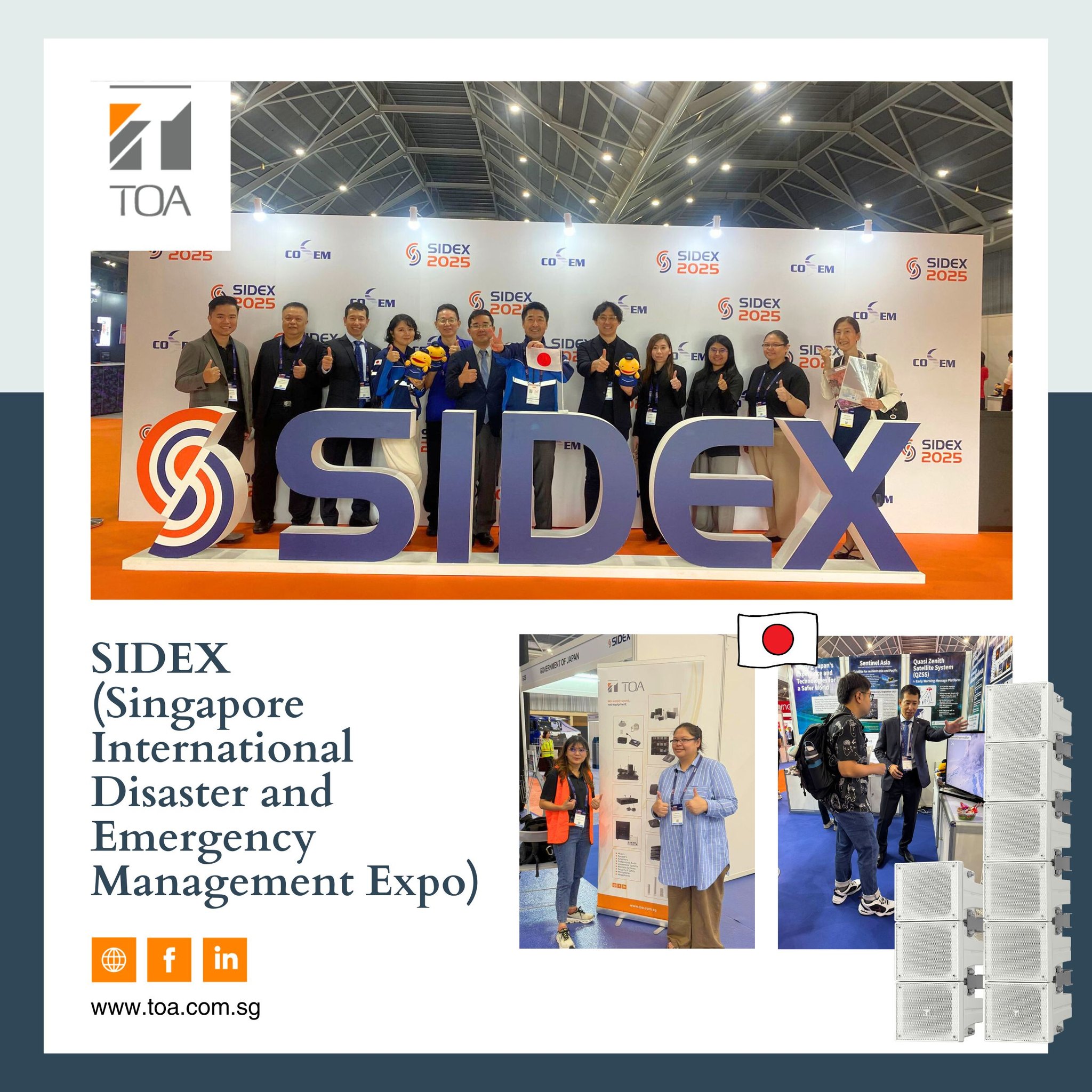 TOA - TOA is honored to be part of the Japan Pavilion at SIDEX 2025! As ...