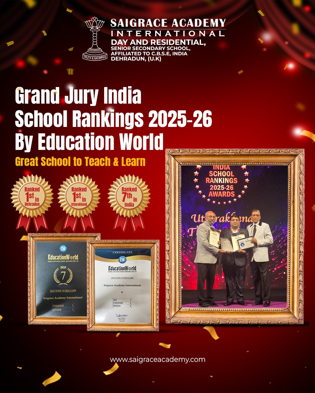 We’re thrilled to... - Saigrace Academy International Raipur | Facebook