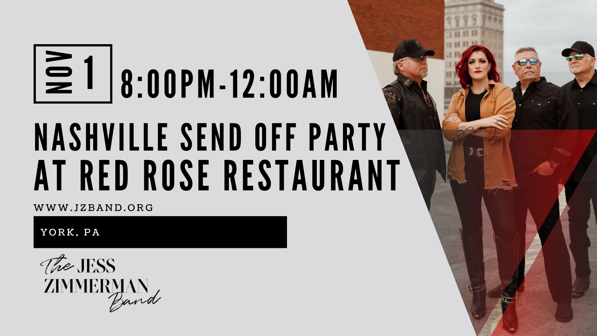 Nashville Send Off Party at Red Rose | The Jess Zimmerman Band