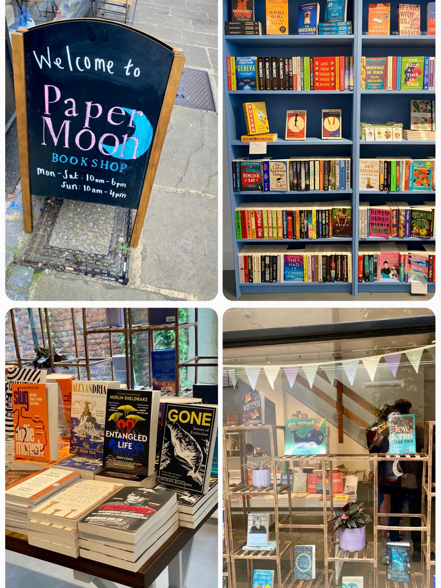 Nikki - Popped in to say hello to gorgeous new indi bookshop Paper Moon ...