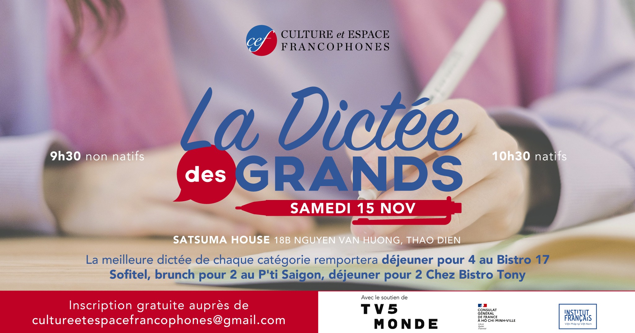 La Dictée des Grands à Ho Chi Minh Ville