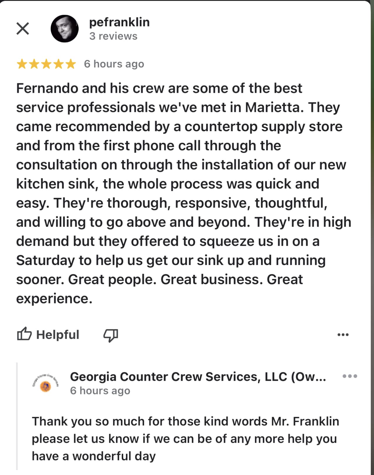 Georgia Counter Crew Servises Llc | Woodstock GA