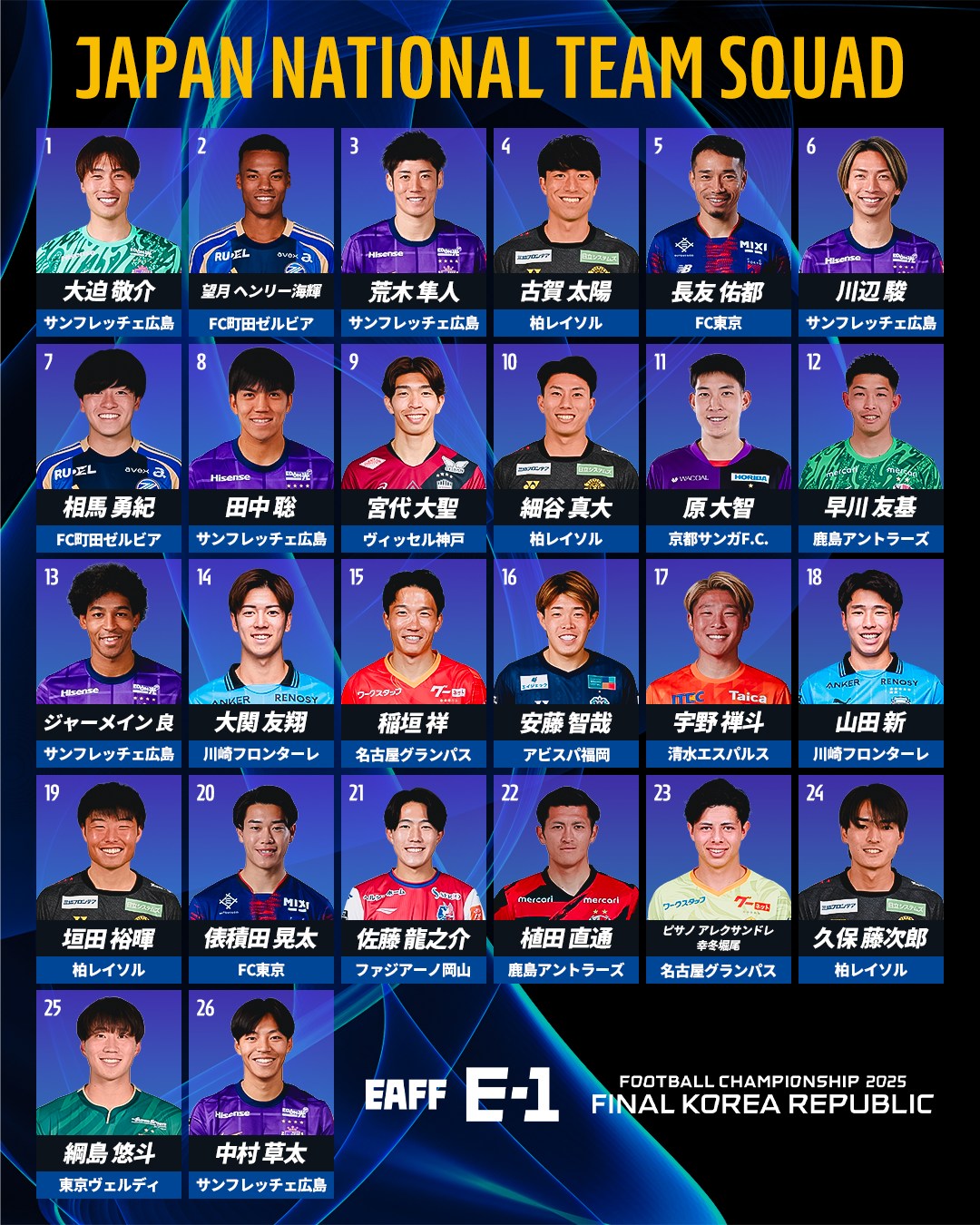 e 1 日本 代表