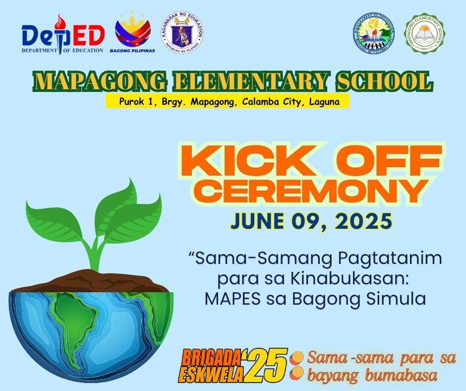 DepEd - Come and join us in the opening program of Brigada Eskwela 2025 ...