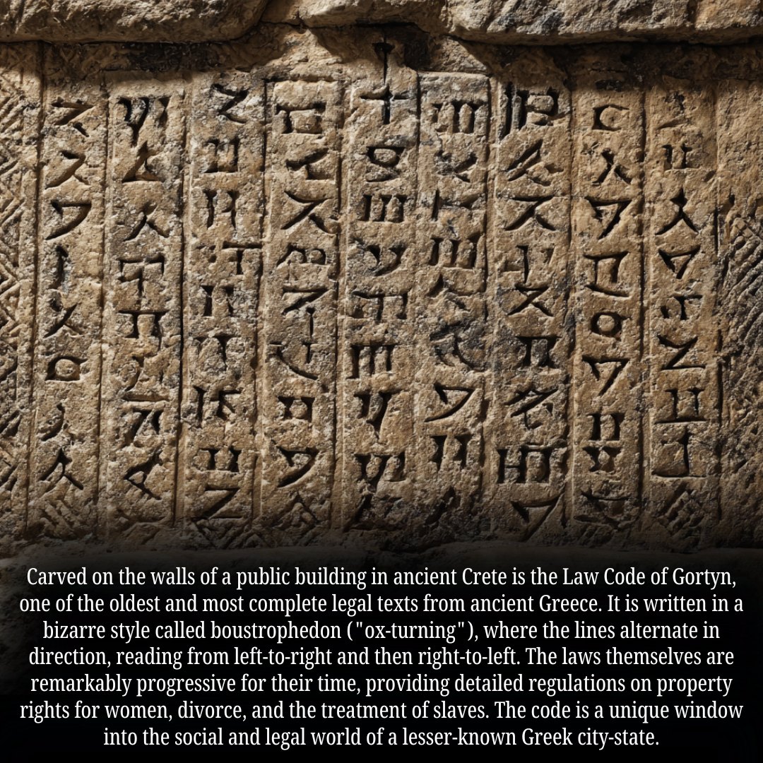 Historistic - The Laws of Gortyn and an Ancient Greek Text Written in ...