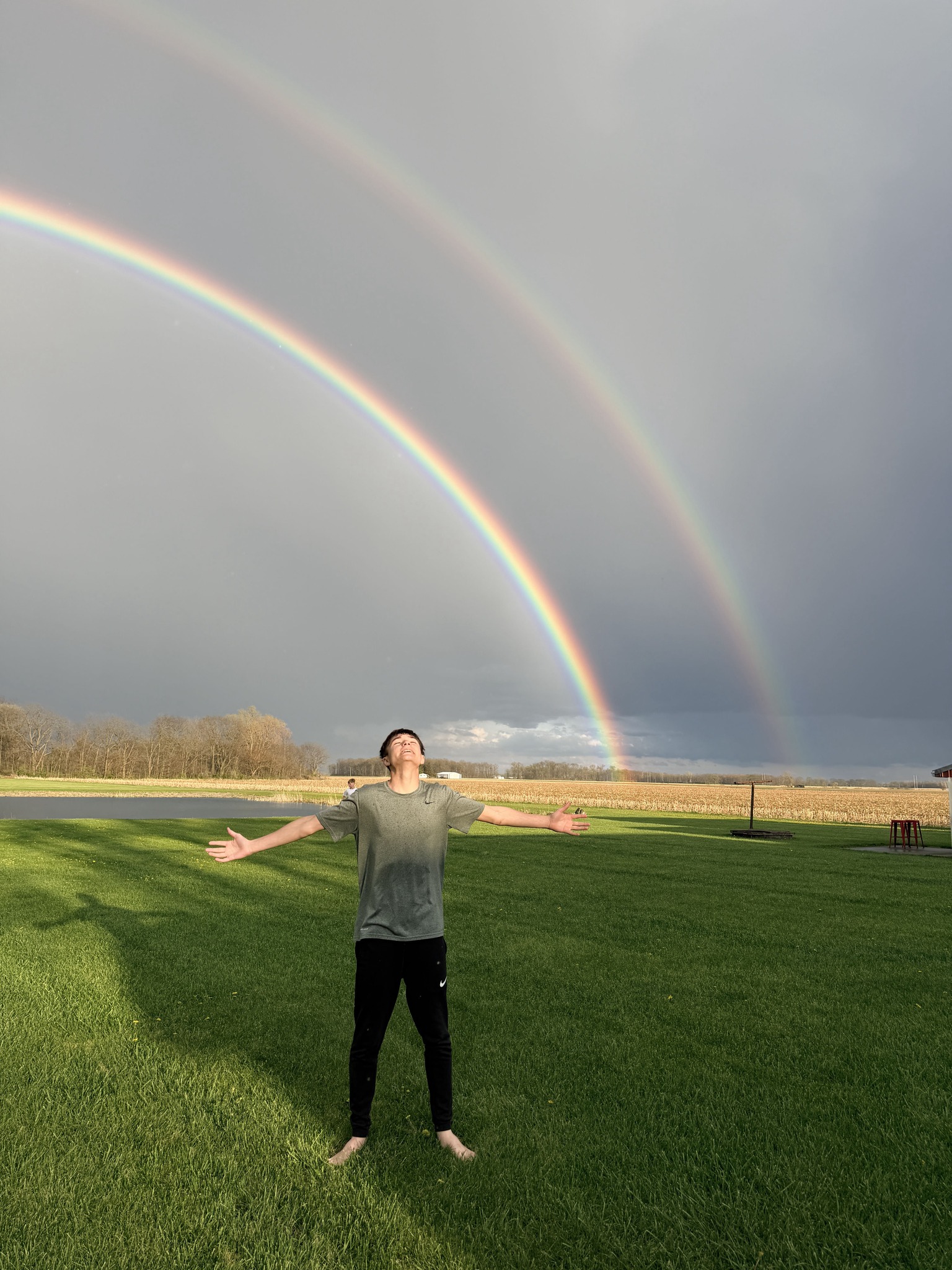 Double the rainbow on your 13th birthday means double the wishes