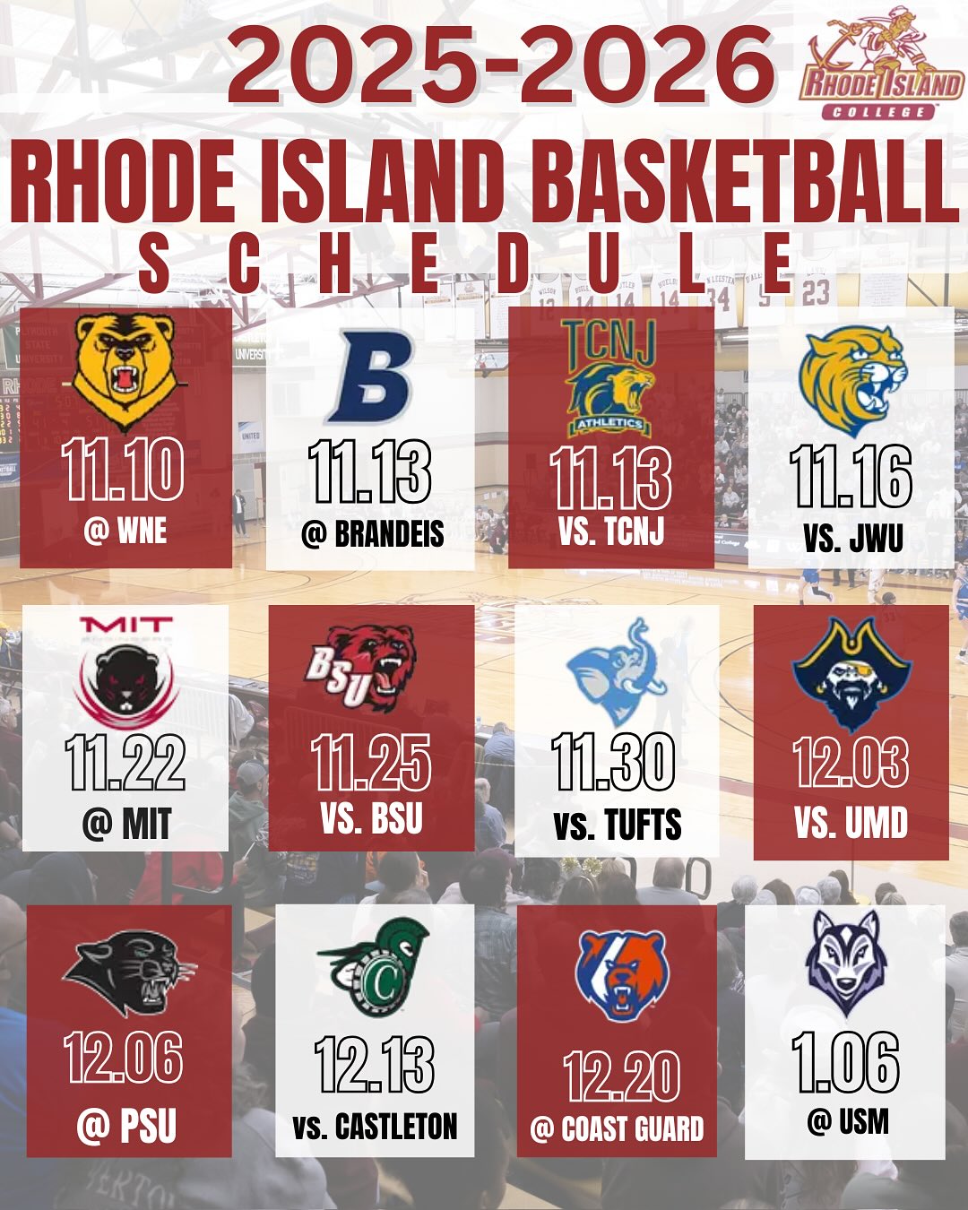 🚨2025-2026... - Rhode Island College Women's Basketball | Facebook