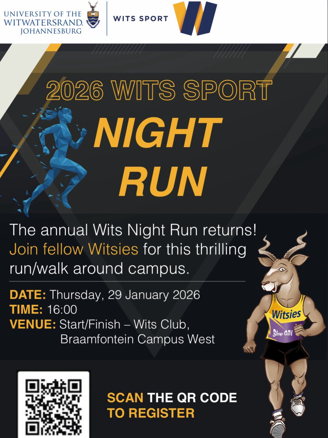 🌙🏃‍♂️ The Wits... - Wits - University of the Witwatersrand | Facebook