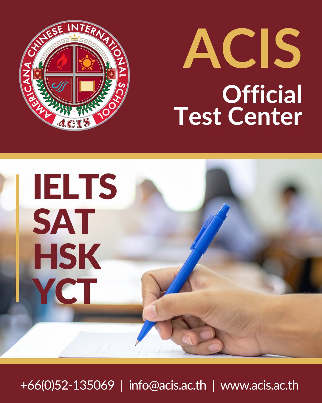 Americana - 🎓ACIS Is Now an Official Test Center for 4 Major ...