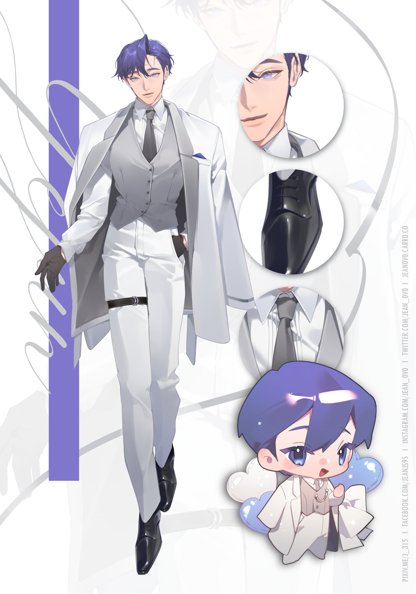Jean - Yejun Character Art & Chibi for #beneaththeblue_yejun CSE I had ...