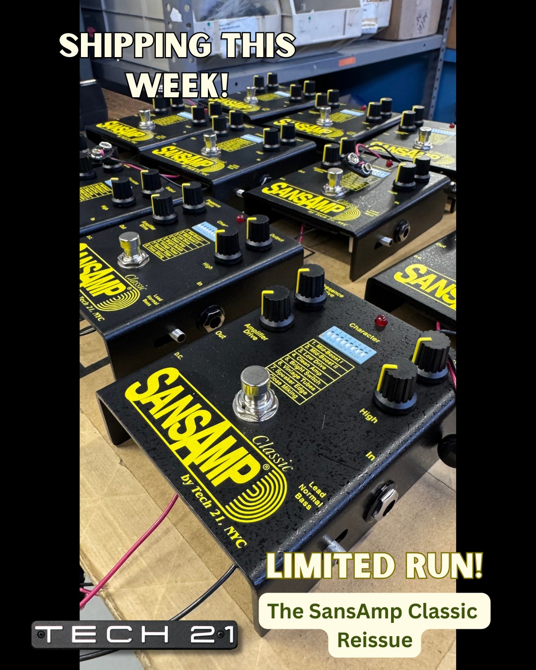 Tech 21 reissues SansAmp Classic pedal in limited run for 2026