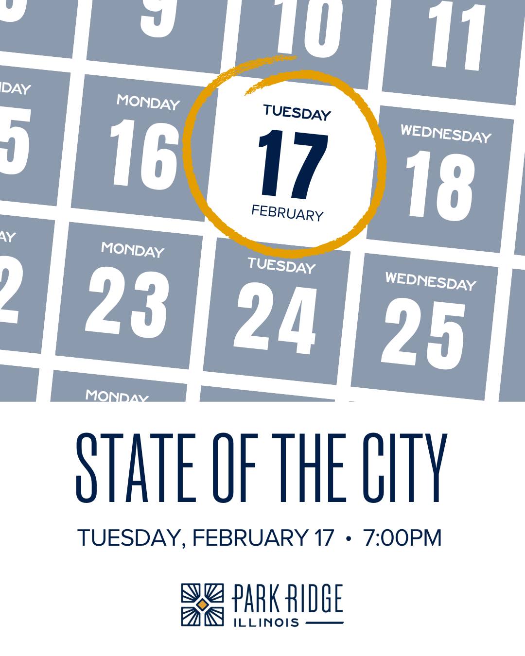 City - 🗓 Save the Date! Join Marty Maloney, Mayor, City of Park Ridge ...