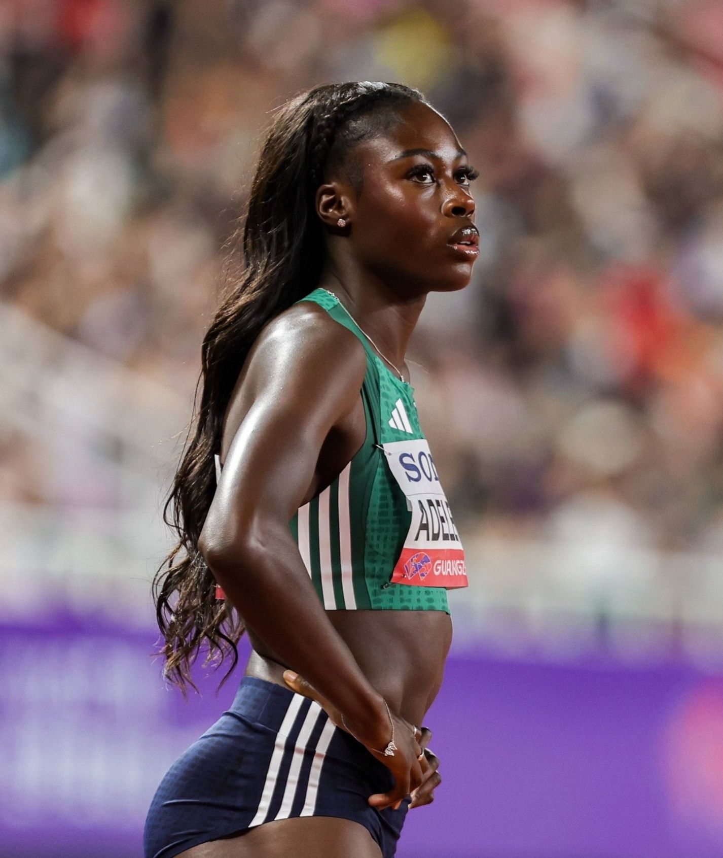 RHASIDAT ADELEKE has finished 4th in the Women's 400m at the Wanda