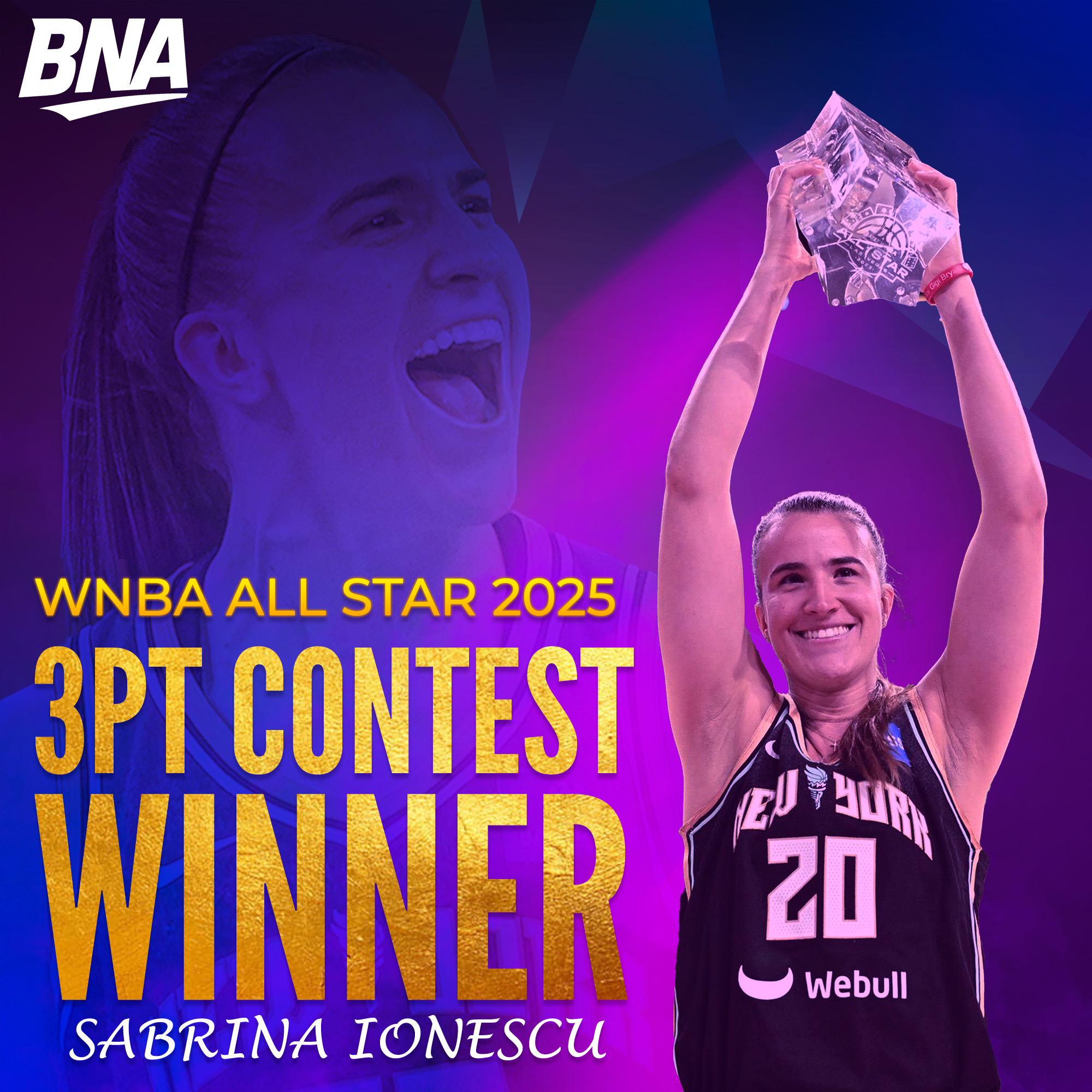 Sabrina Ionescu wins WNBA 3-point contest title