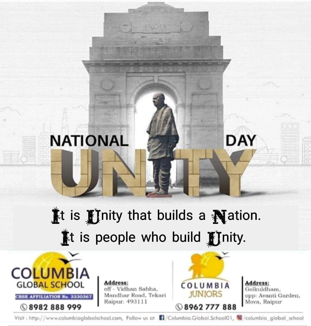 On National Unity Day and the birth... - Columbia juniors | Facebook