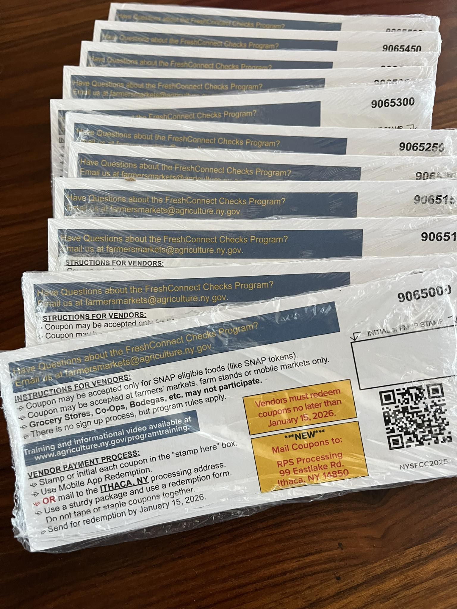 Brighton - UPDATE: All FreshConnect Checks under this program have been ...