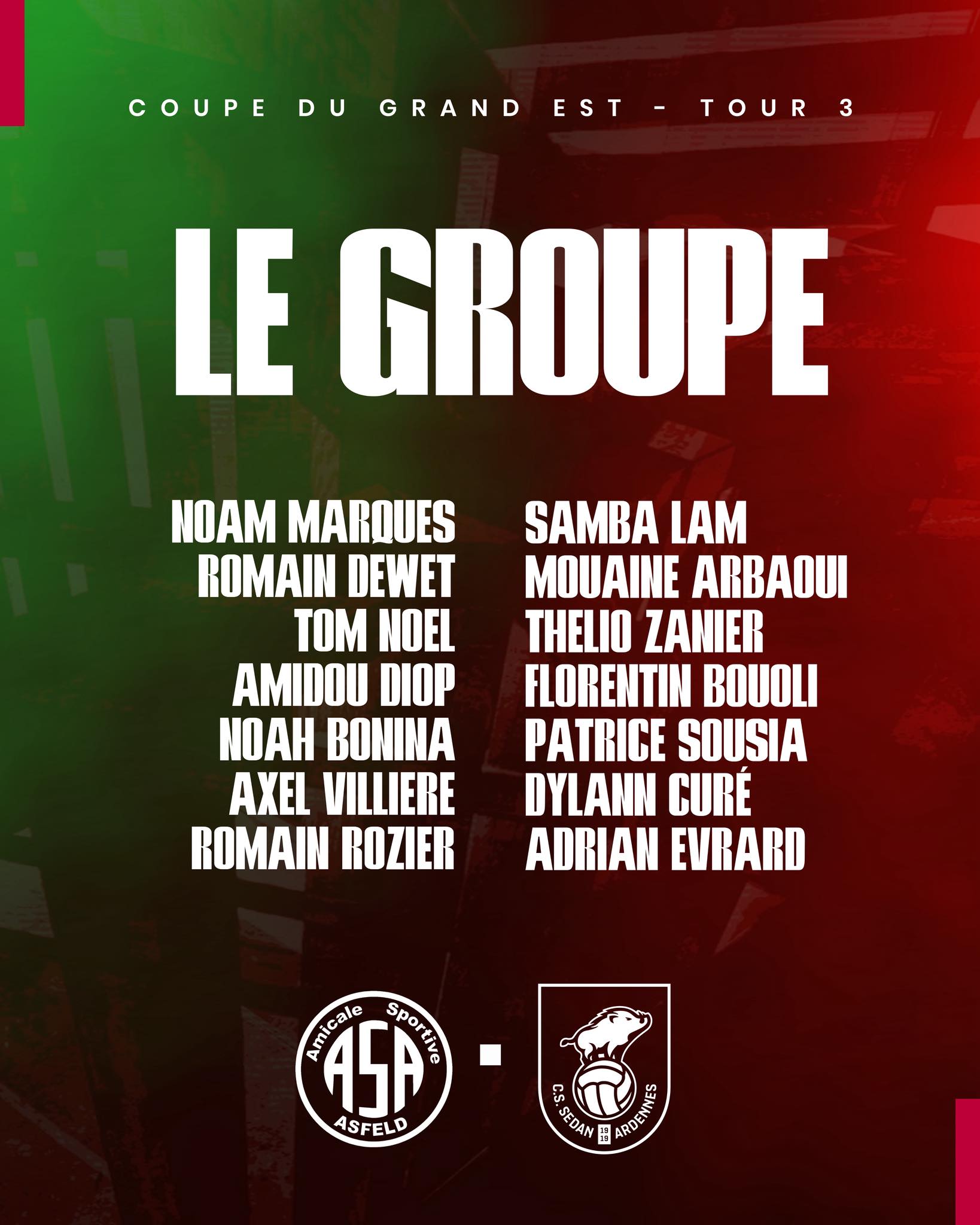 📢 Le groupe Voici les 14 joueurs... - CSSA - Association | Facebook