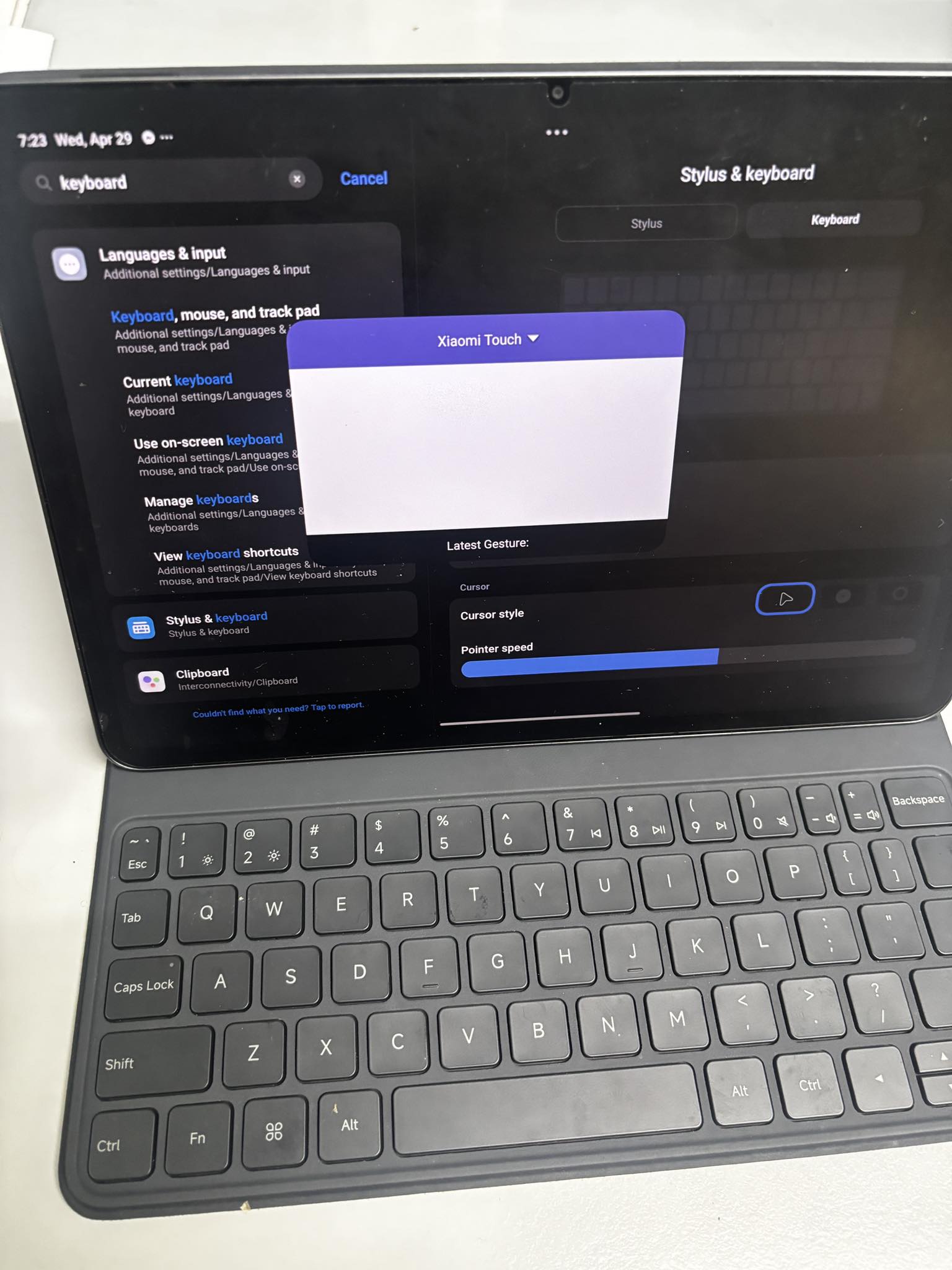 Xiaomi pad 7 keyboard not working properly