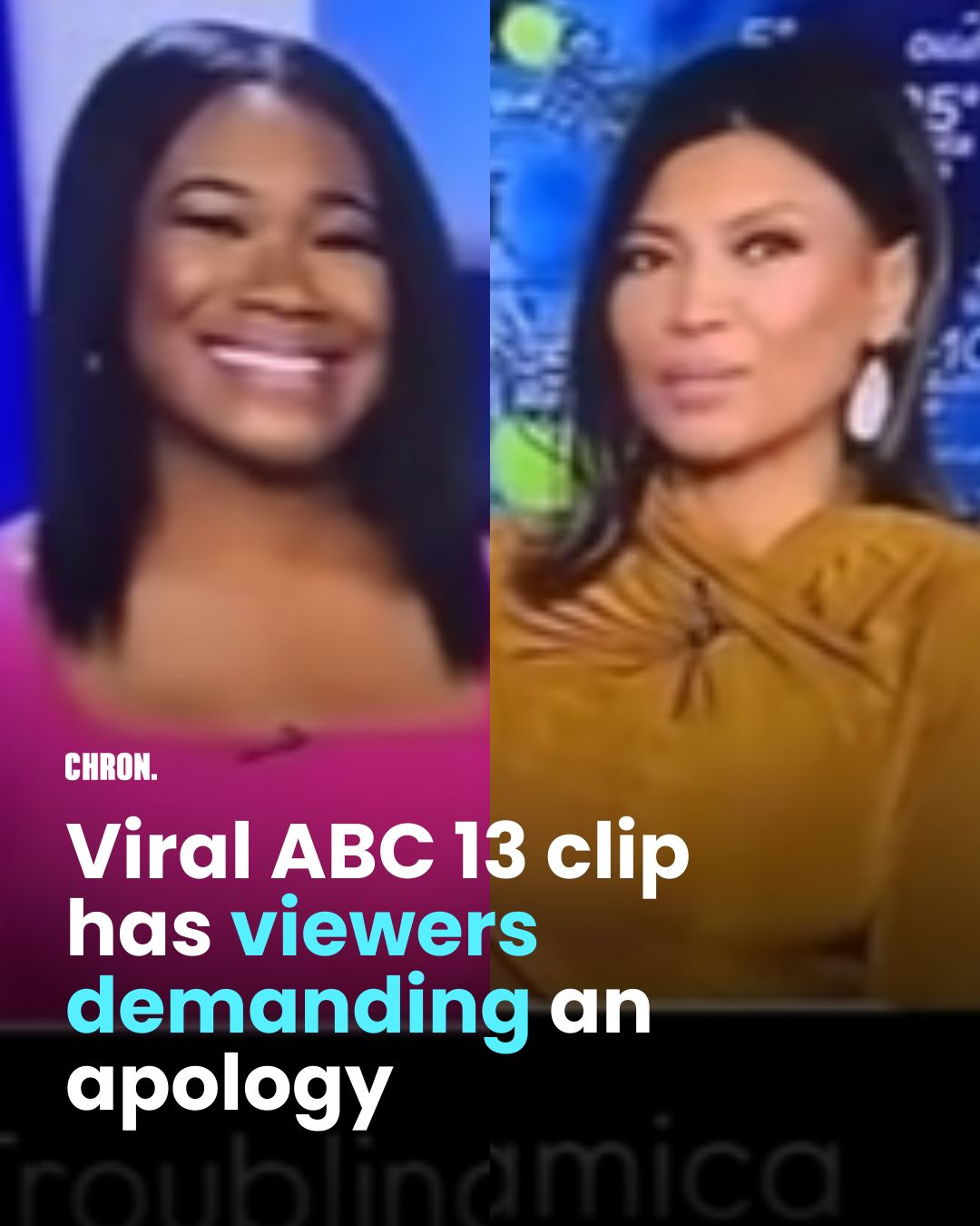 Chron - 📺 ABC 13 on-air moment divides viewers: bit.ly/4pUNv7W | Facebook