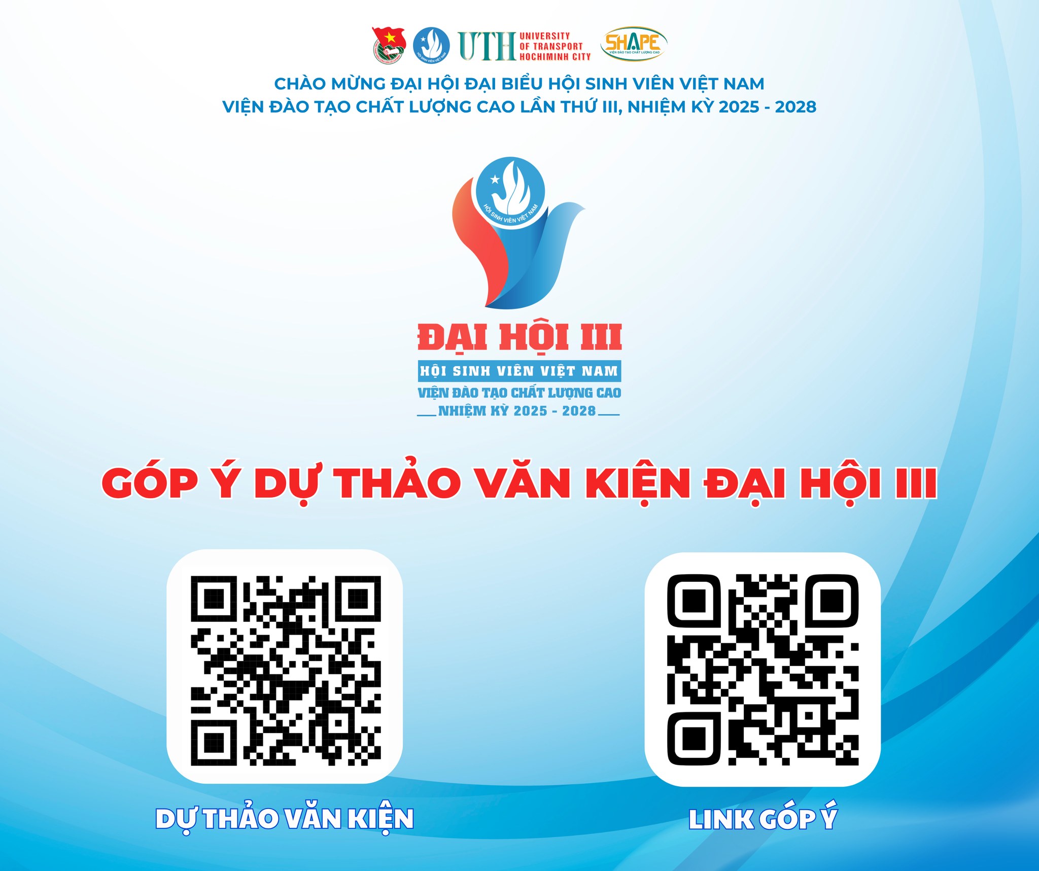 🎯 GÓP Ý DỰ THẢO... - Đoàn Viện Đào tạo Chất lượng cao - UTH | Facebook