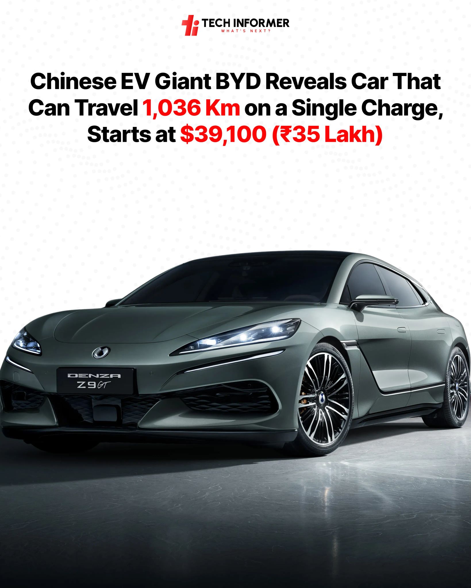 Denza Z9 GT electric vehicle launched in China