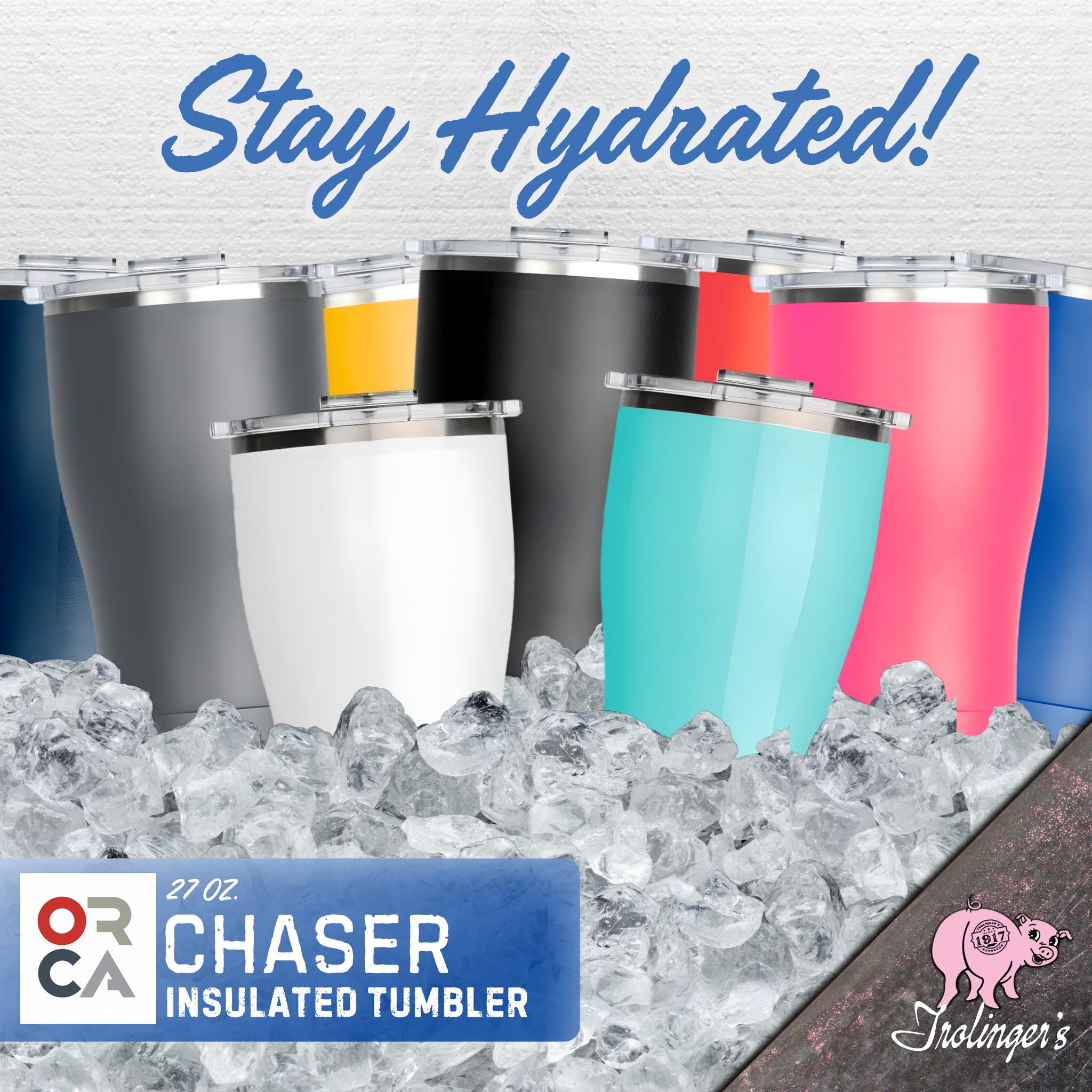 ? Orca Insulated Tumblers ? Beat the heat and keep cool with a 