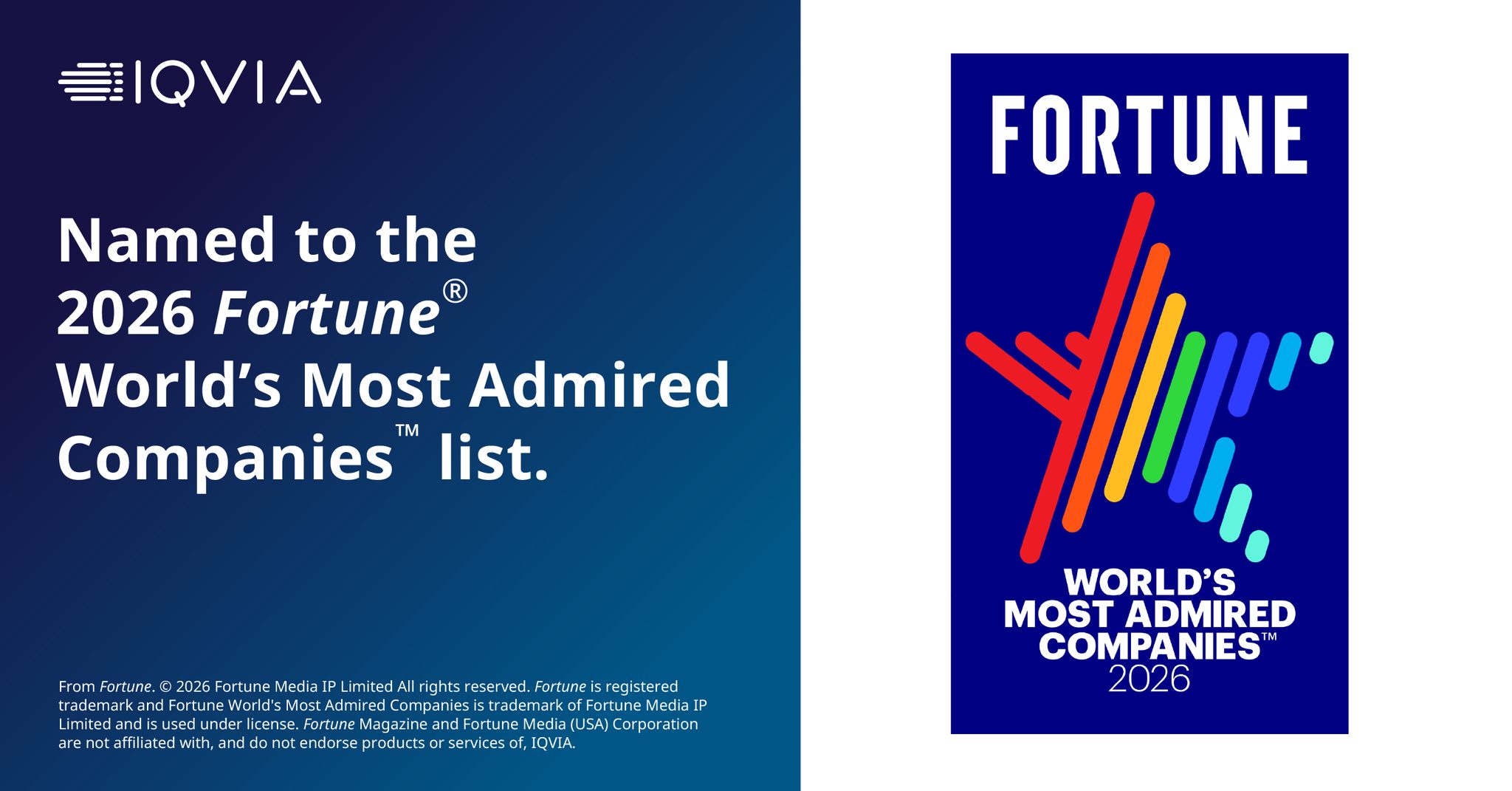 IQVIA - We’re proud to share that IQVIA has been named to... | Facebook