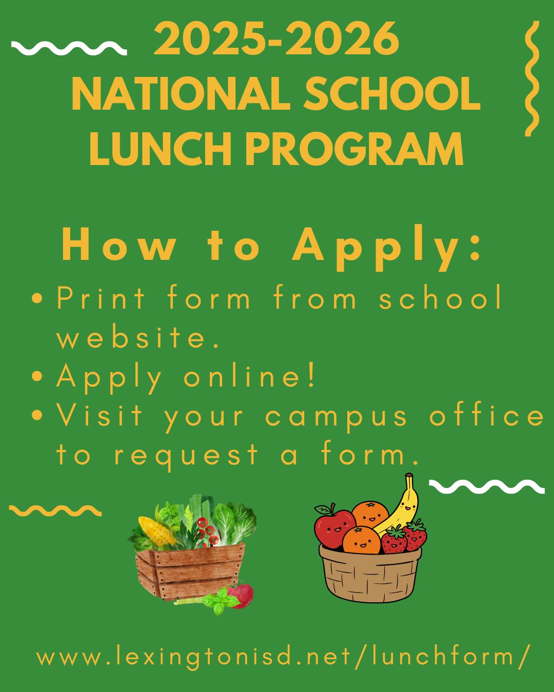 Lexington - Parents, remember to fill out a lunch application ...